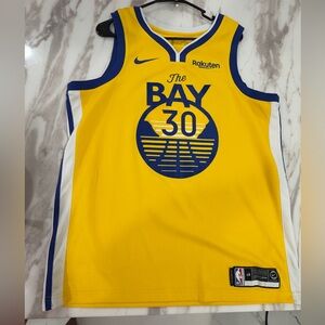 Nike Yellow and Blue 'The Bay' Jersey
